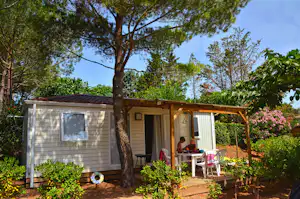 Camping Domaine Sainte Veziane - Mobilheime mit Terrasse