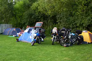 Camping Două Lumi - Zeltplatz vom Campingplatz auf grüner Wiese