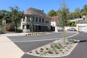 Camping du Château - Einfahrt des Campingplatzes