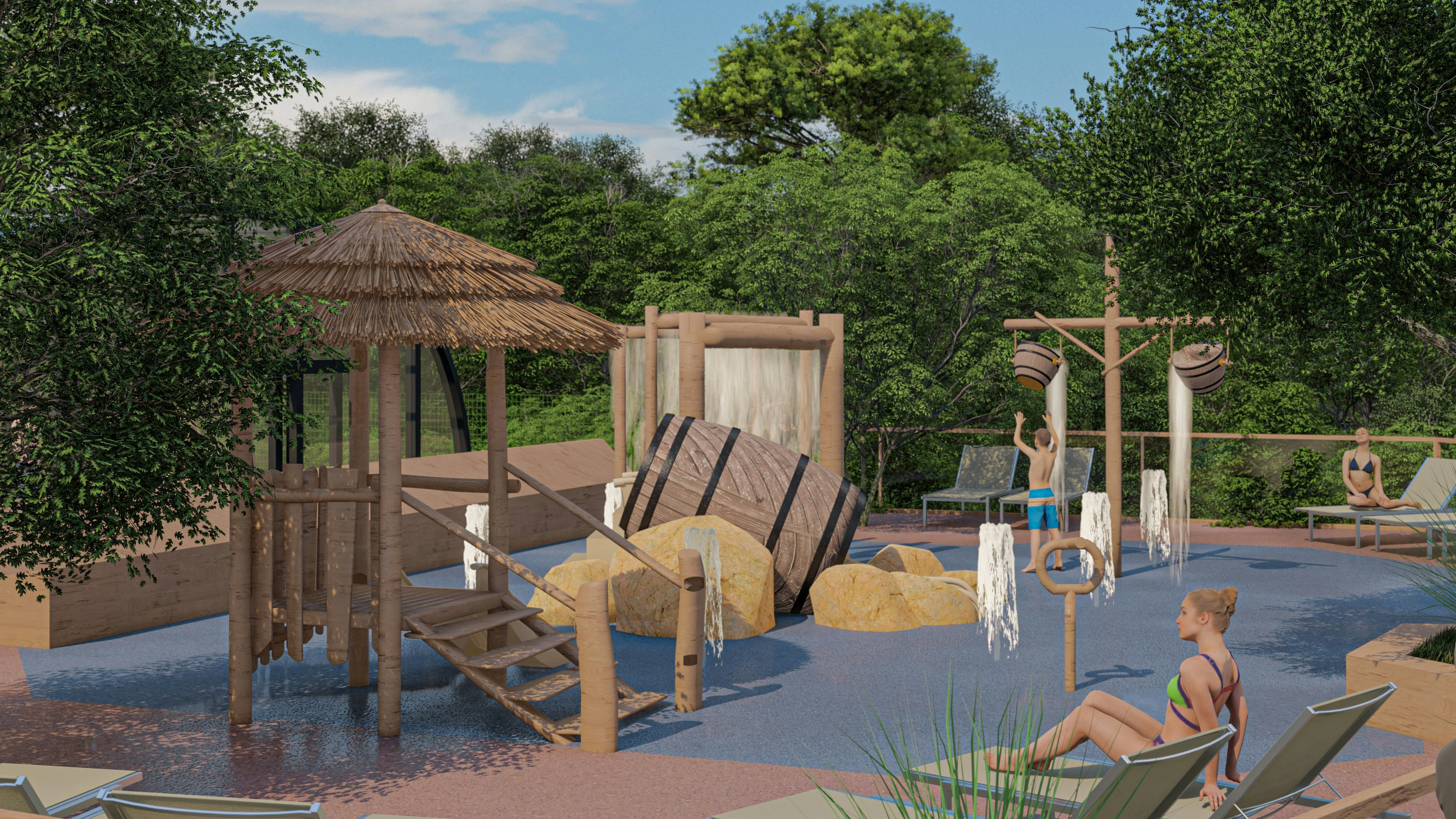 Camping du Domaine de Massereau - Kinderspielplatz auf dem Campingplatz