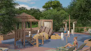 Camping du Domaine de Massereau - Kinderspielplatz auf dem Campingplatz