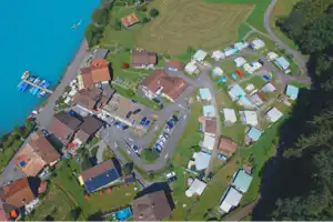 Camping du Lac - Vogelperspektive auf den Campingplatz
