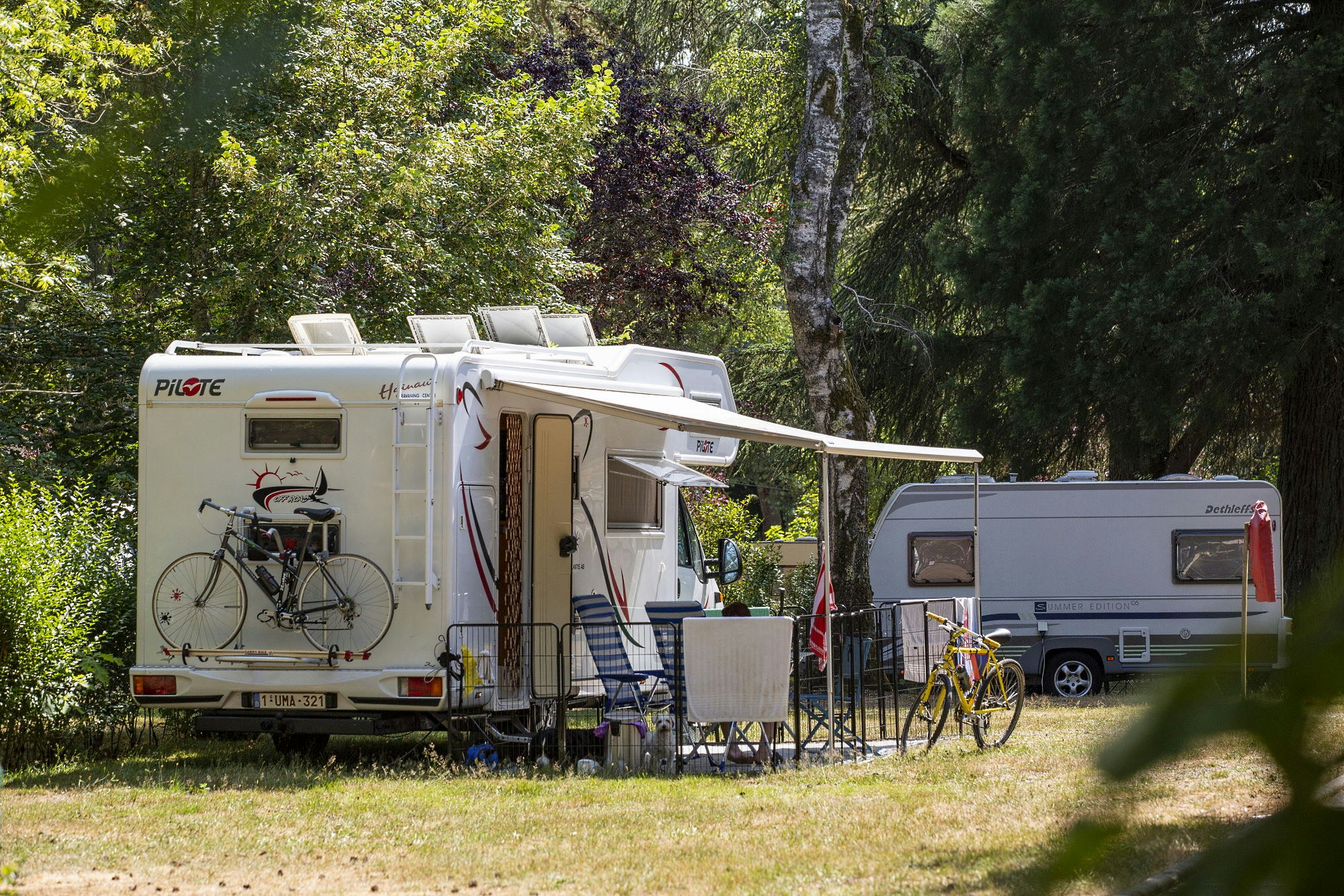 Camping du Lac - Standplätze auf dem Campingplatz