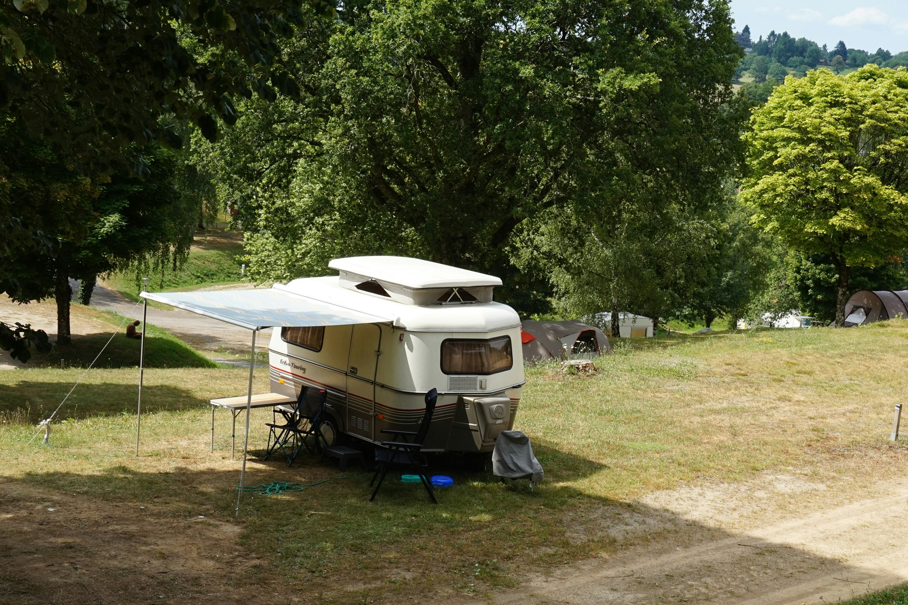 Camping du Lac de Bujaleuf - Stellplatz auf dem Campingplatz