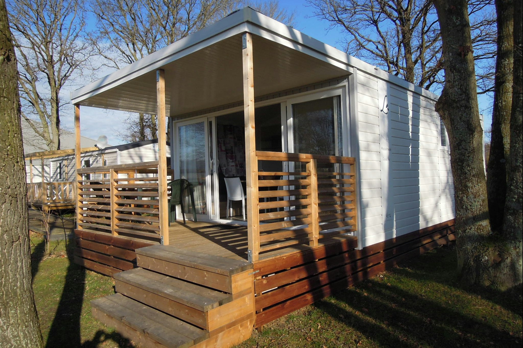 Camping du Lac, Le Mesnil-sous-Jumièges  - Außenansicht eines Mobilheims