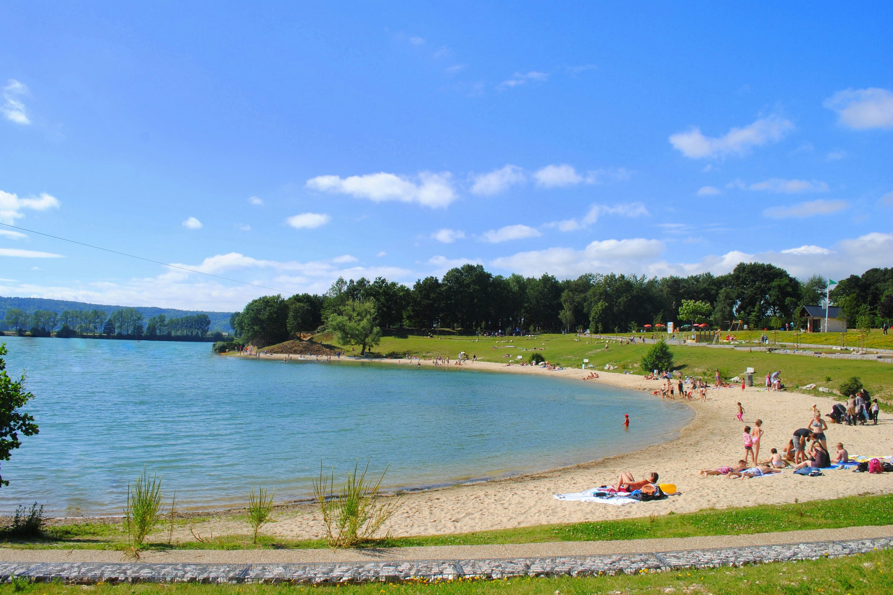 Camping du Lac, Le Mesnil-sous-Jumièges - Strand am Campingplatz