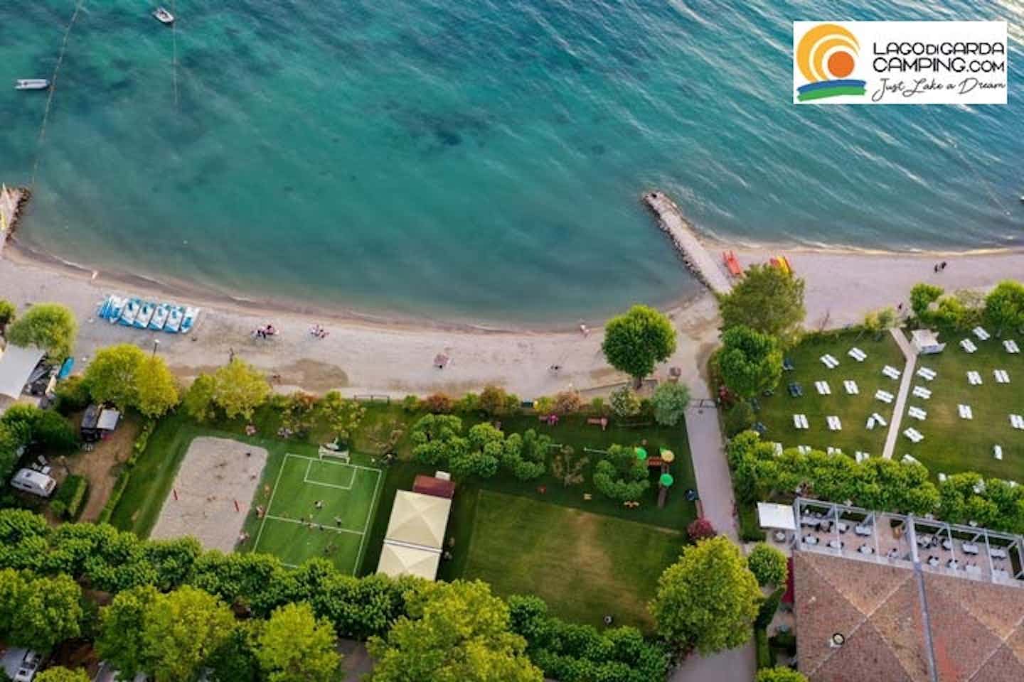 Camping Du Parc - Luftaufnahme des Strandes am Campingplatz