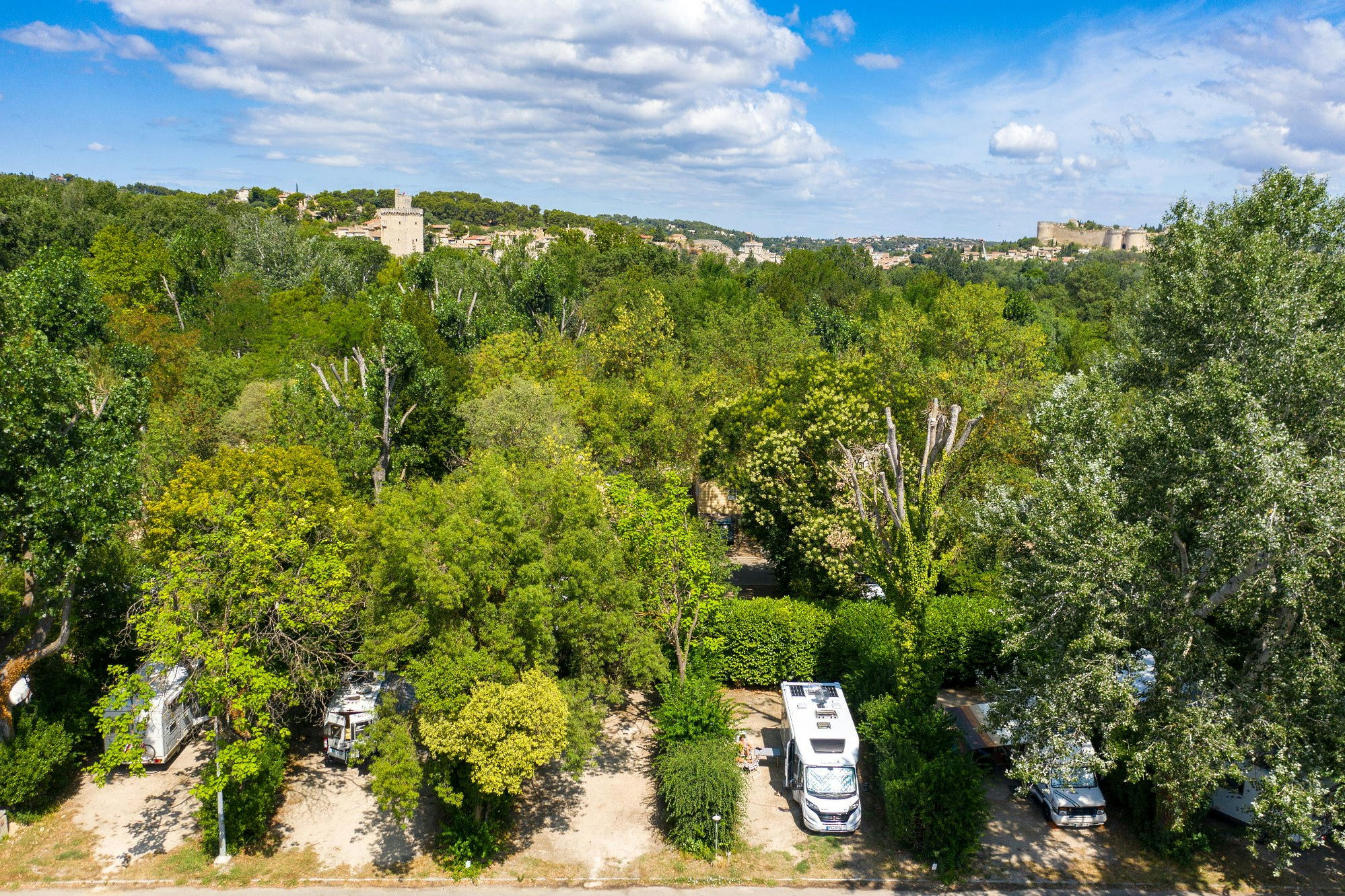 Camping du Pont d'Avignon - Standplätze auf dem Campingplatz