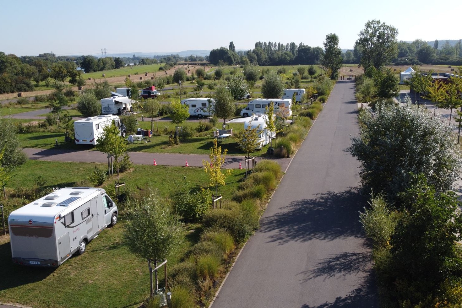 Camping du Port - Standplätze auf dem Campingplatz