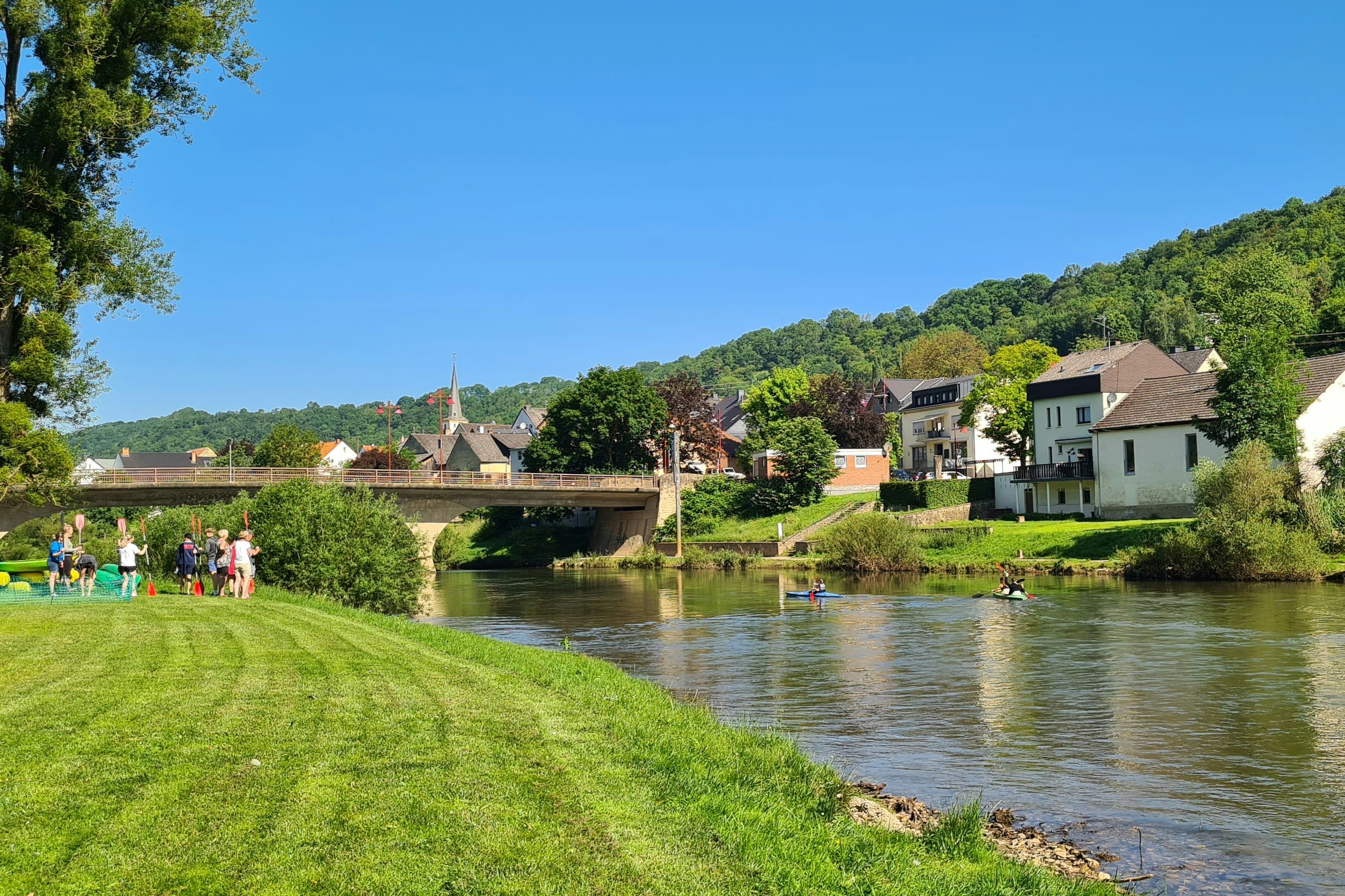 Camping du Rivage - Blick auf den Fluss am Campingplatz