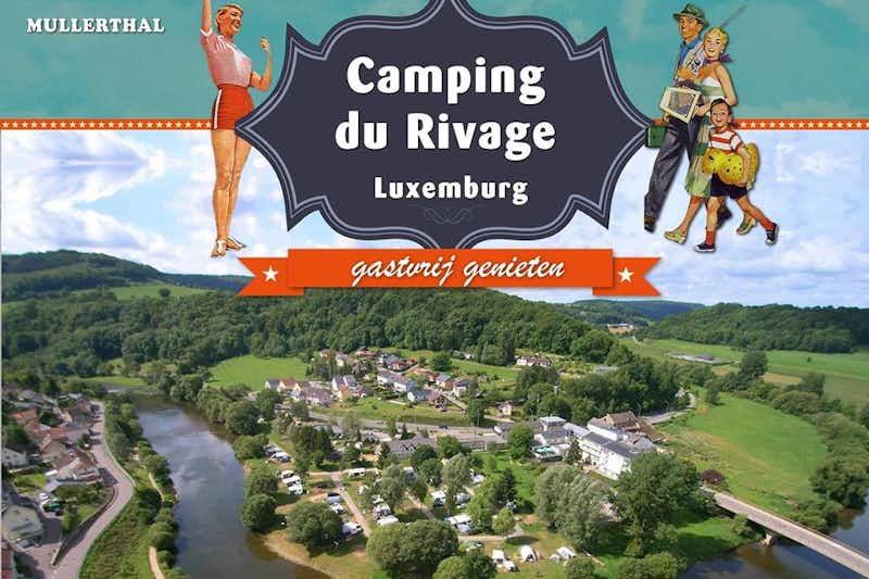 Camping du Rivage - Übersicht auf das gesamte Campingplatz Gelände 