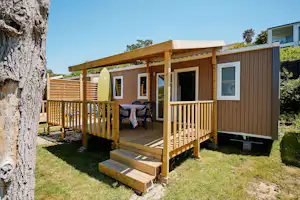 Camping Duna Munguy - Mobilheim mit Terrasse auf dem Campingplatz