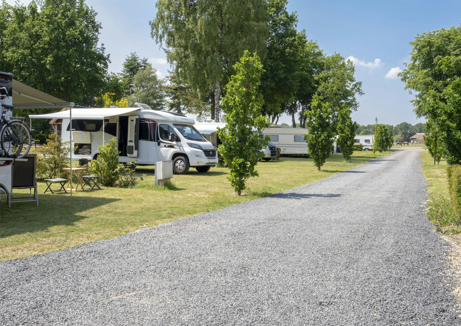 Camping Duynparc Soest - Blick auf die Standplätze auf dem Campingplatz