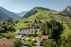 Camping Eggmatte - Campingplatz aus der Vogelperspektive