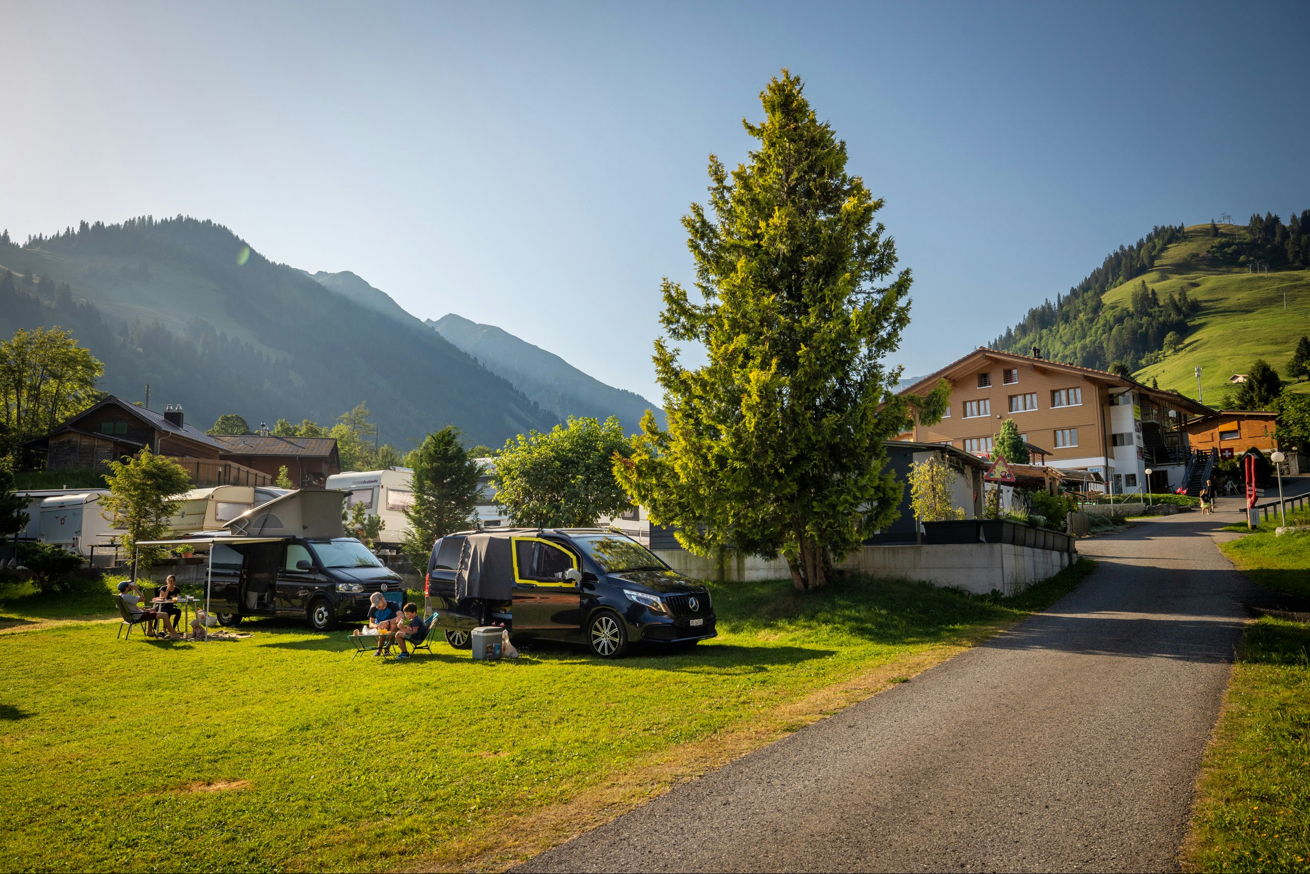 Camping Eggmatte - Standplätze auf dem Campingplatz