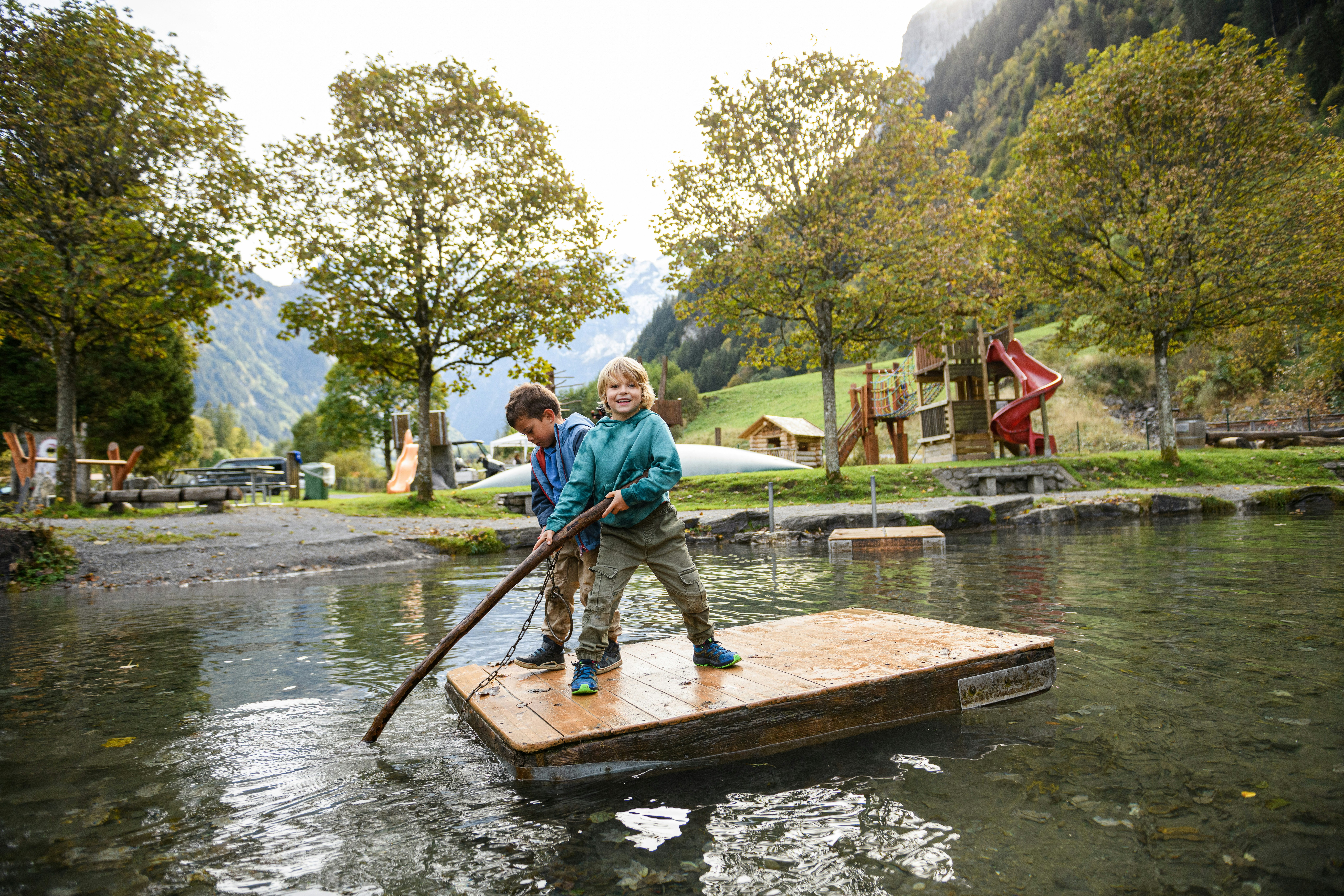 Alpenresort Eienwäldli Engelberg  - Kinderspielplatz auf dem Campingplatz