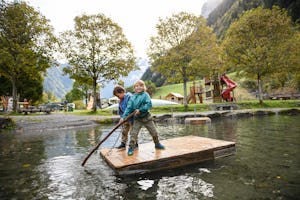 Alpenresort Eienwäldli Engelberg - Kinderspielplatz auf dem Campingplatz