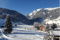 Camping Eigernordwand  - Überblick vom Campingplatz im Winter
