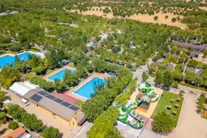 Camping El Escorial - Luftaufnahme des Campingplatzes