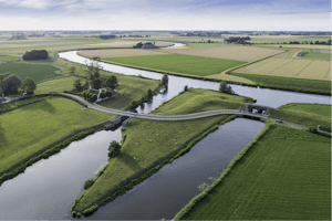 Camping en Jachthaven Aduarderzijl - Campingplatz aus der Vogelperspektive