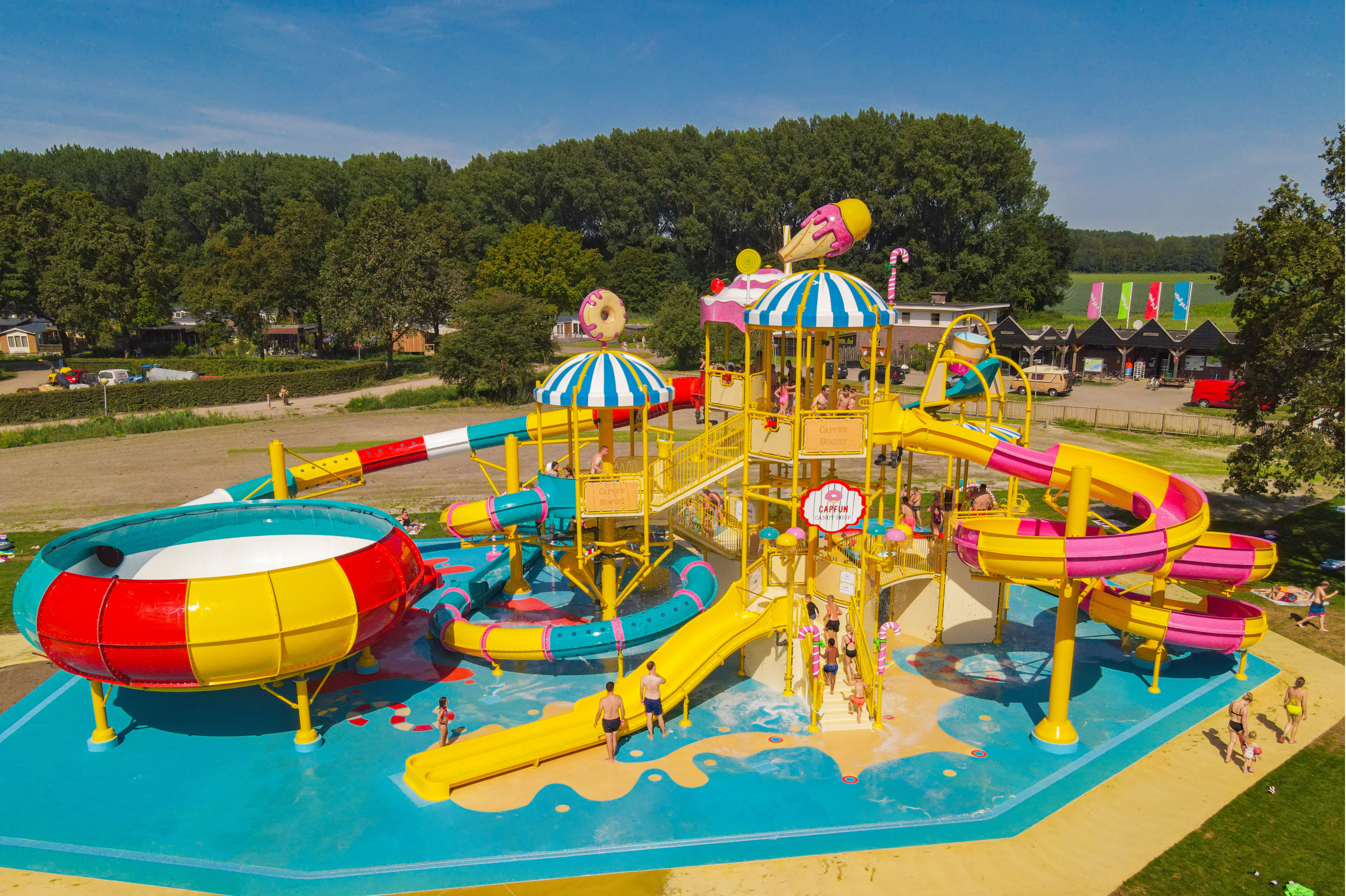 Camping Erkemederstrand - Wasserspielplatz auf dem Campingplatz