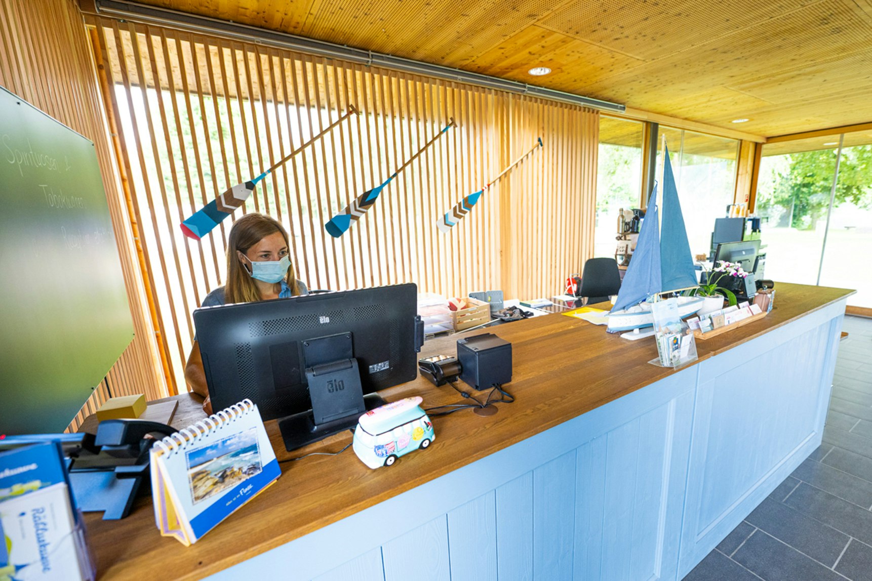 Gemeindecamping Erlach  -  Rezeption vom Campingplatz