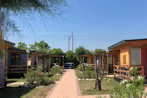 Camping Fano - Mobilheimen auf dem Campingplatz
