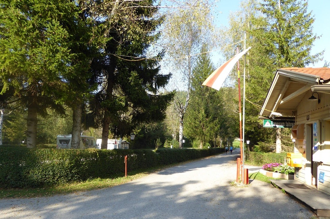 Camping Ferien am Walde - Eingang des Campingplatzes
