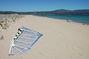 Camping Finikes - Badestrand beim Campingplatz