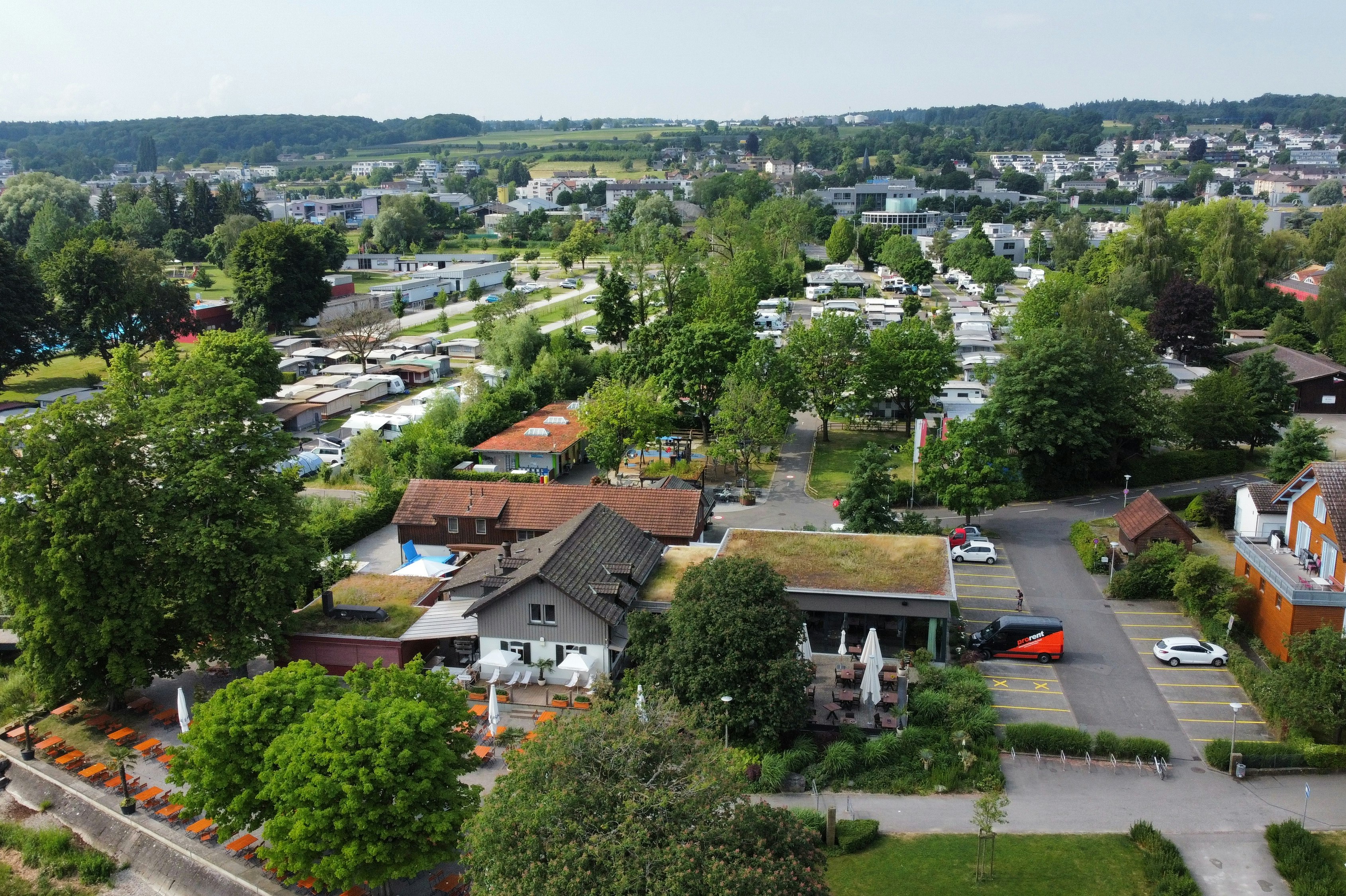 Camping Fischerhaus  - Luftaufnahme des Campingplatzes