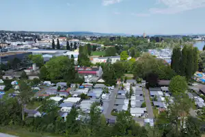 Camping Fischerhaus - Luftaufnahme des Campingplatzes