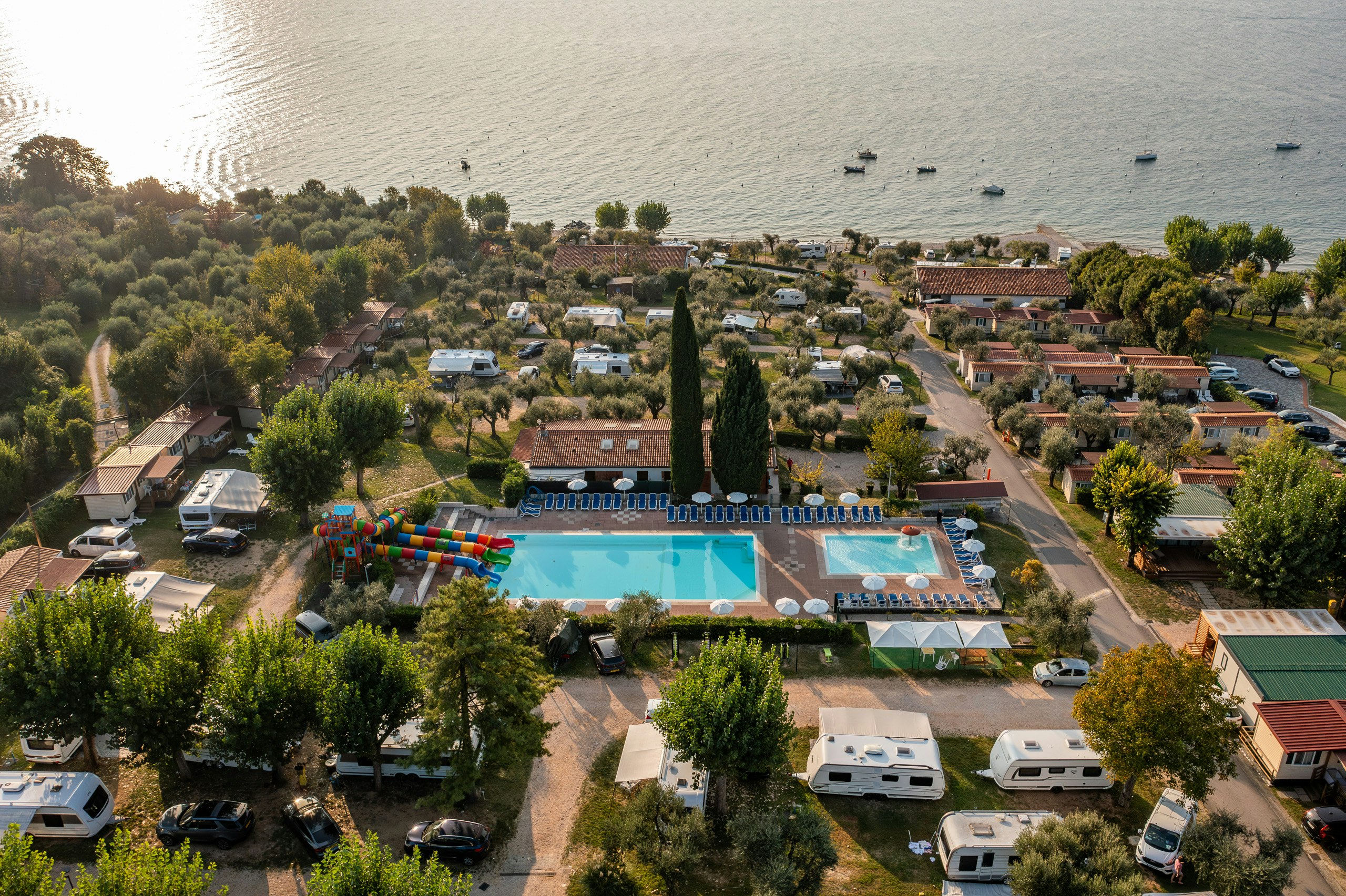 Camping Fontanelle  - Luftaufnahme des Campingplatzes