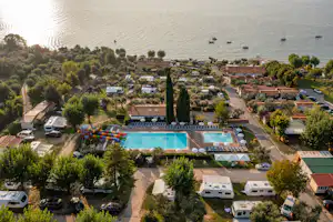 Camping Fontanelle - Luftaufnahme des Campingplatzes