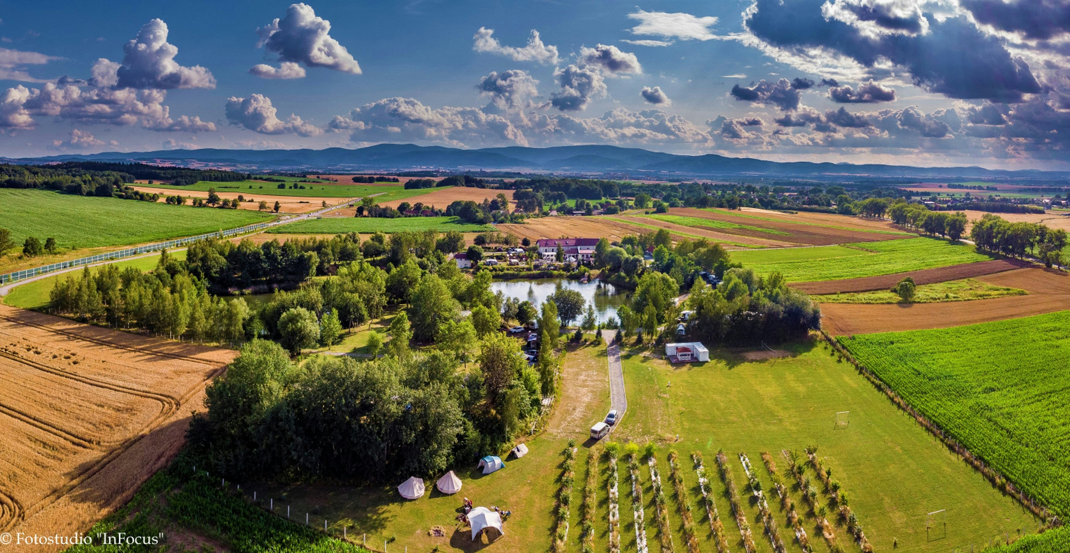 Camping Forteca - Luftaufnahme des Campingplatzes