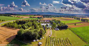 Camping Forteca - Luftaufnahme des Campingplatzes