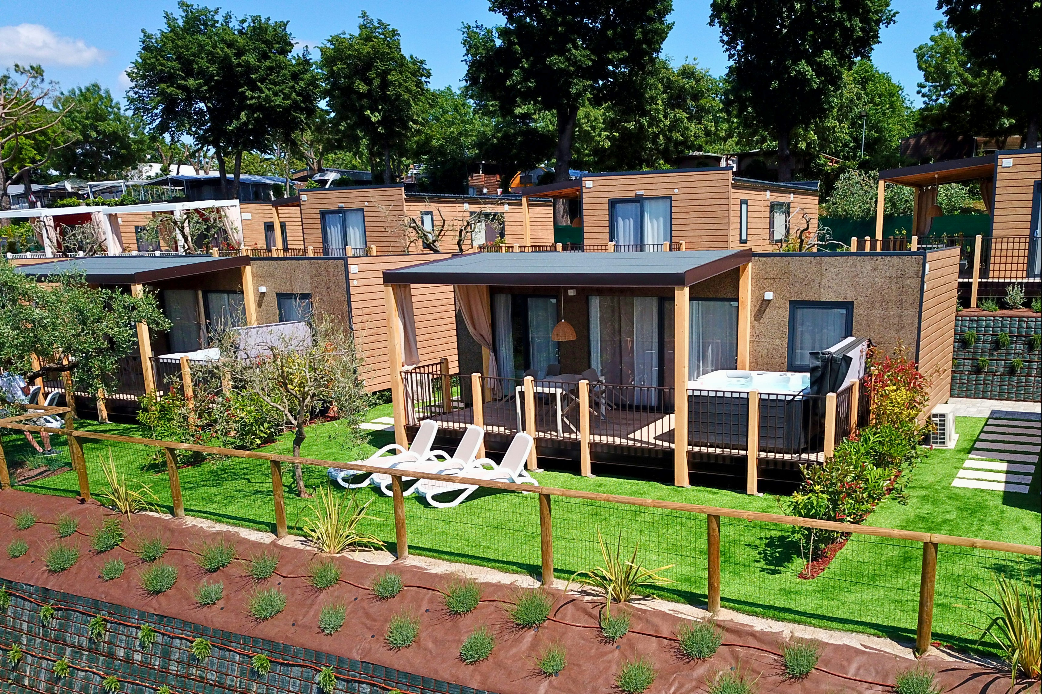 Camping Fossalta  - Mobilheime auf dem Campingplatz