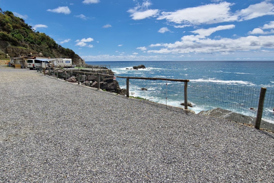 Camping Framura Standplätze mit Blick aufs Meer