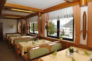 Camping Freizeitanlage Schlögen - Speisesaal des Restaurant des Campingplatzes