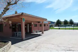 Camping Fuente de Regrustan - Rezeption des Campingplatzes