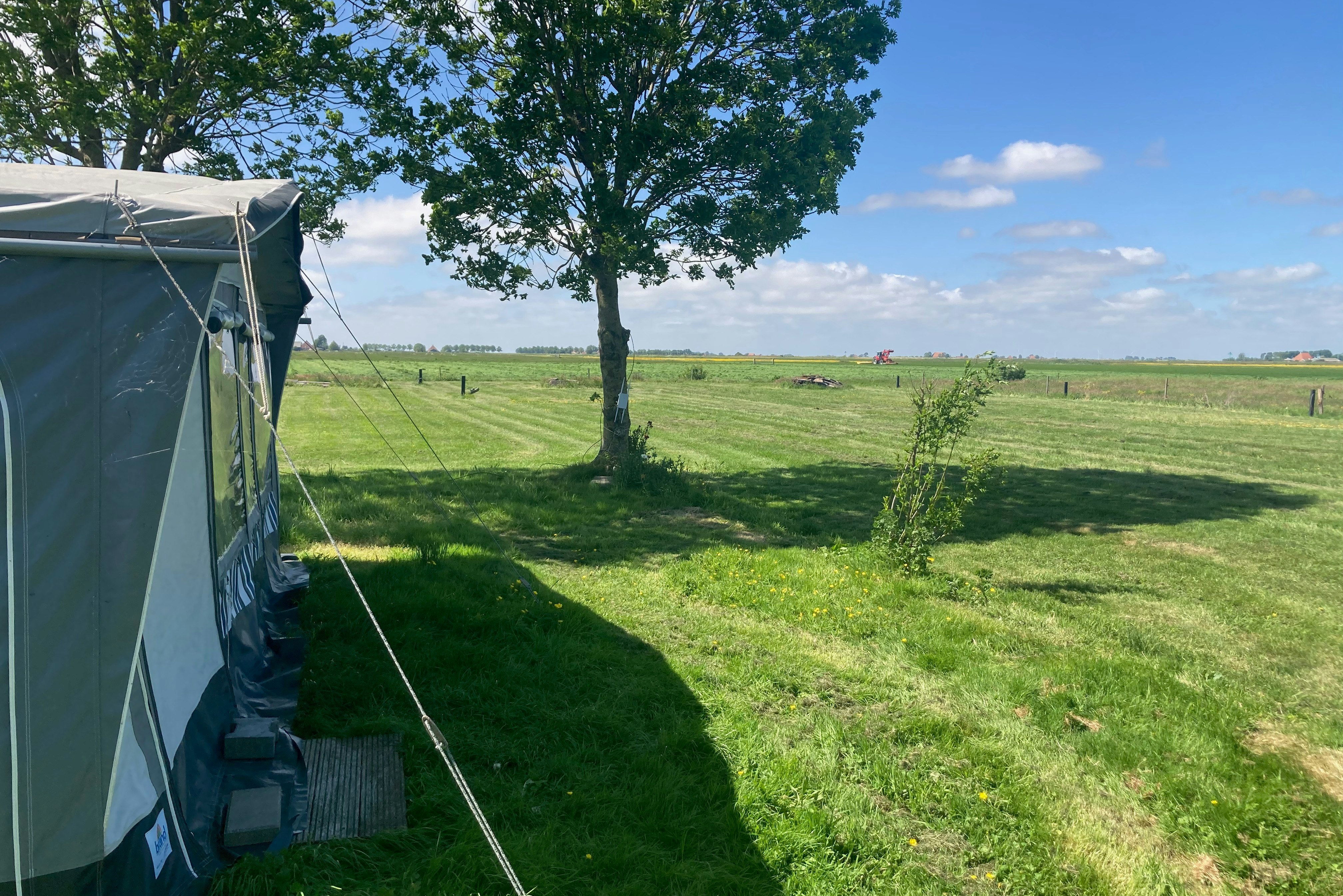 Camping Kaepwei 5  Camping Gaastmeer - Blick auf einen Standplatz im Grünen