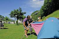 Camping Gamp  -  Wohnwagen- und Zeltstellplatz auf dem Campingplatz