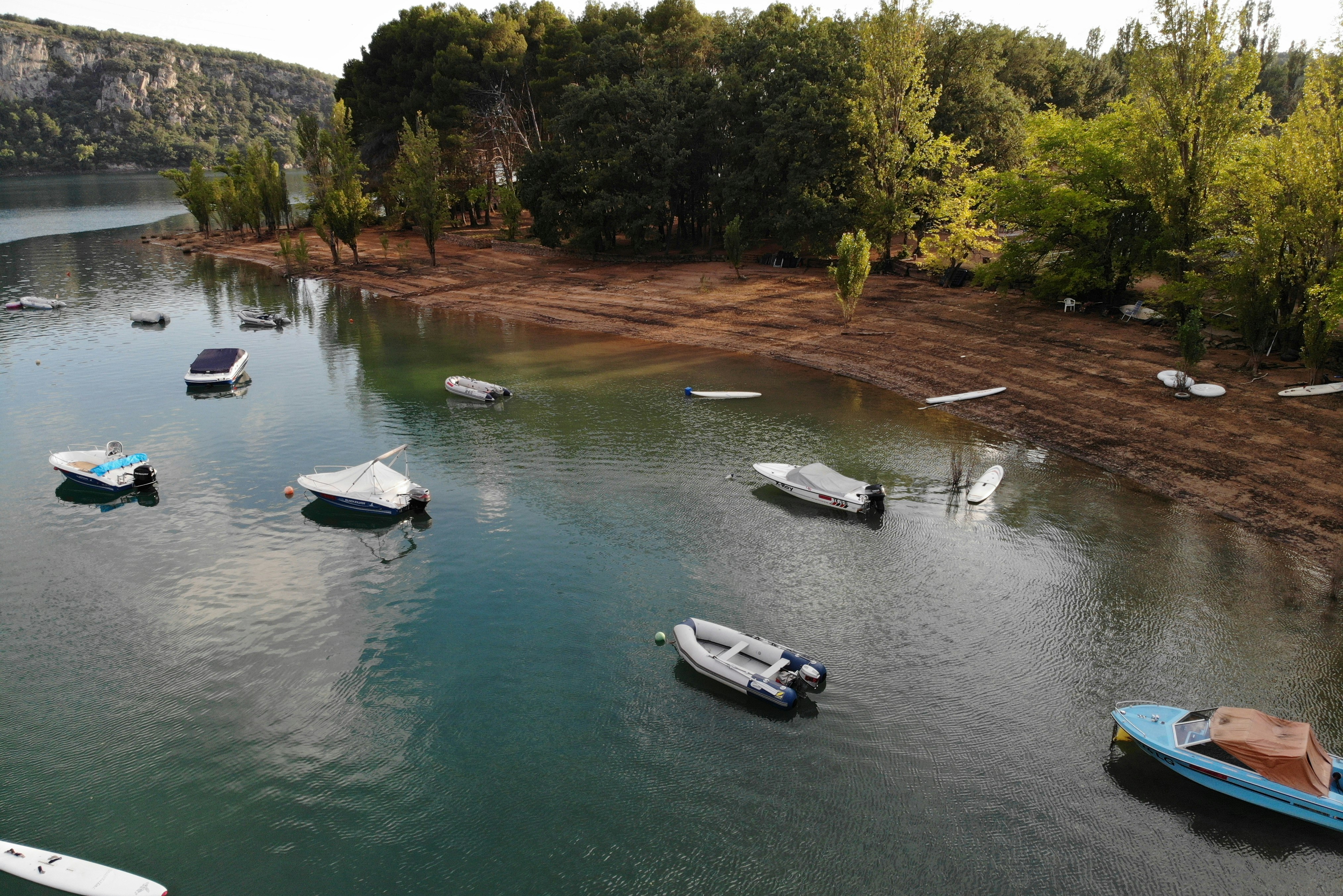Camping Gaset - Blick auf den See am Campingplatz