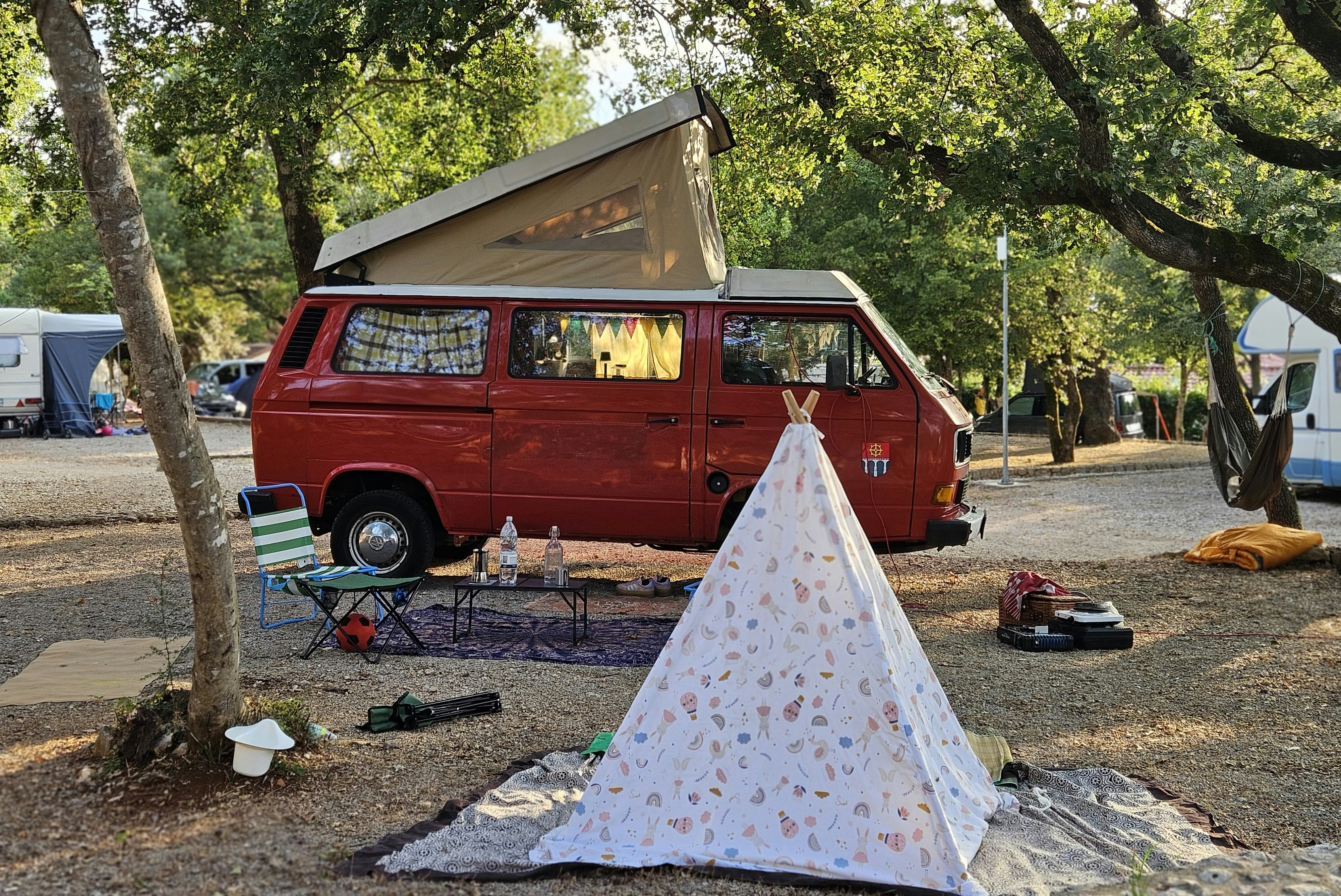 Camping Glavotok - Standplätze auf dem Campingplatz