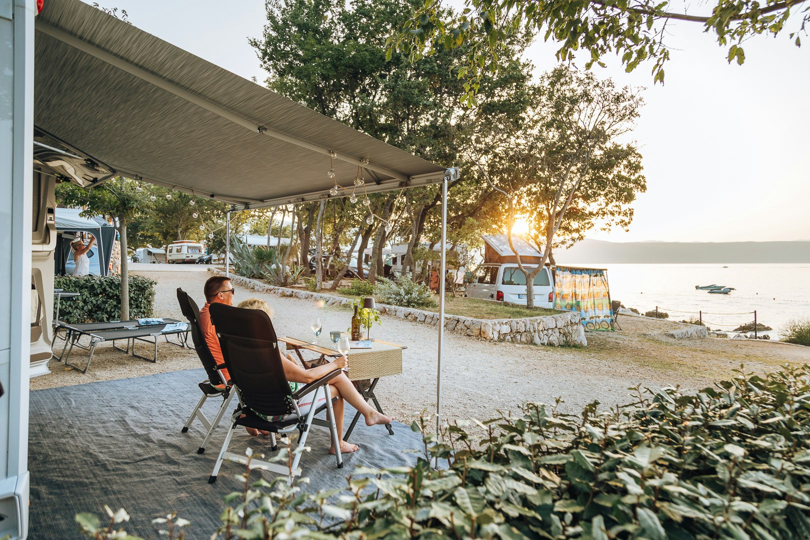 Camping Glavotok - Standplätze auf dem Campingplatz
