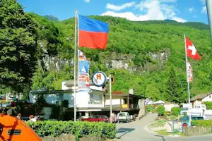 Camping Gottardo - Eingangsbereich auf dem Campingplatz