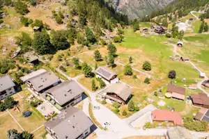 Camping Grächbiel - Campingplatz aus der Vogelperspektive