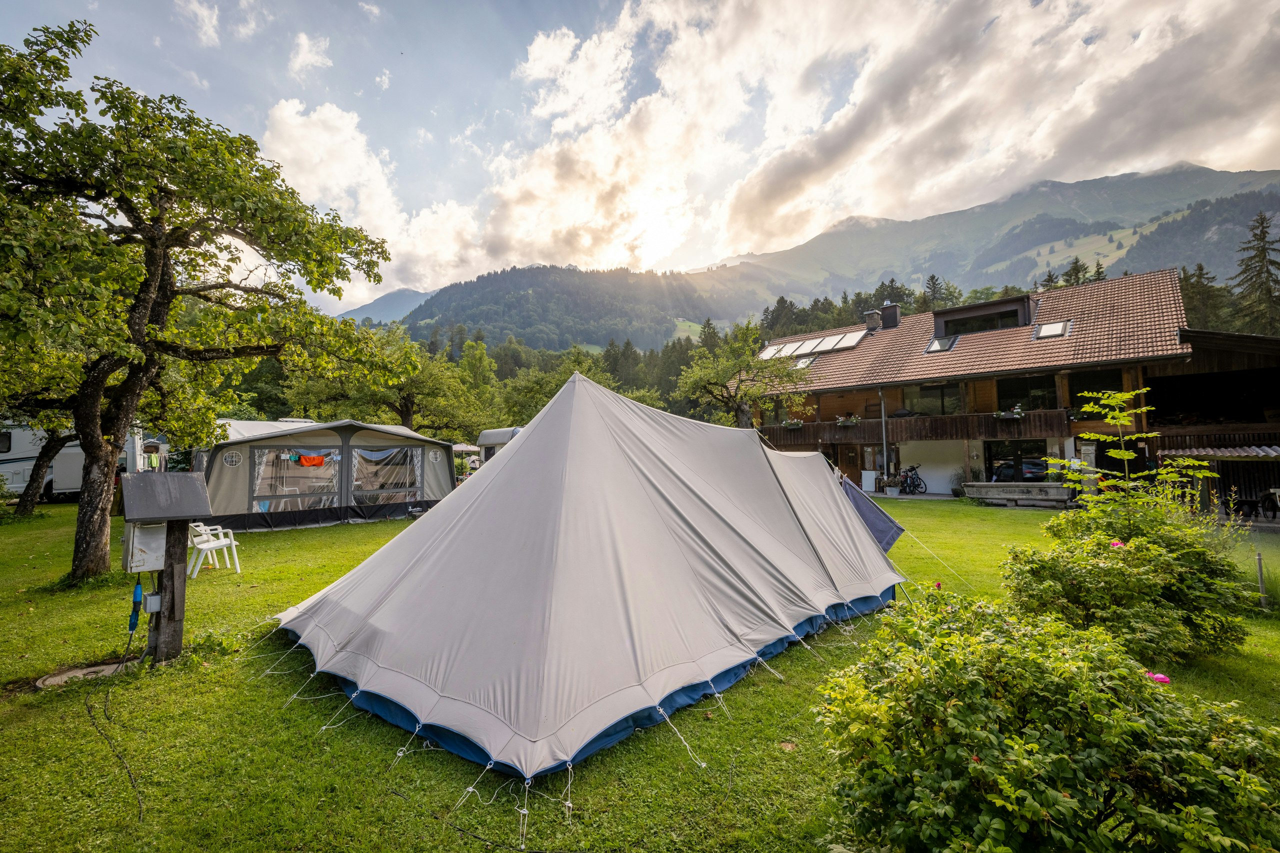 Camping Grassi - Zeltwiese auf dem Campingplatz