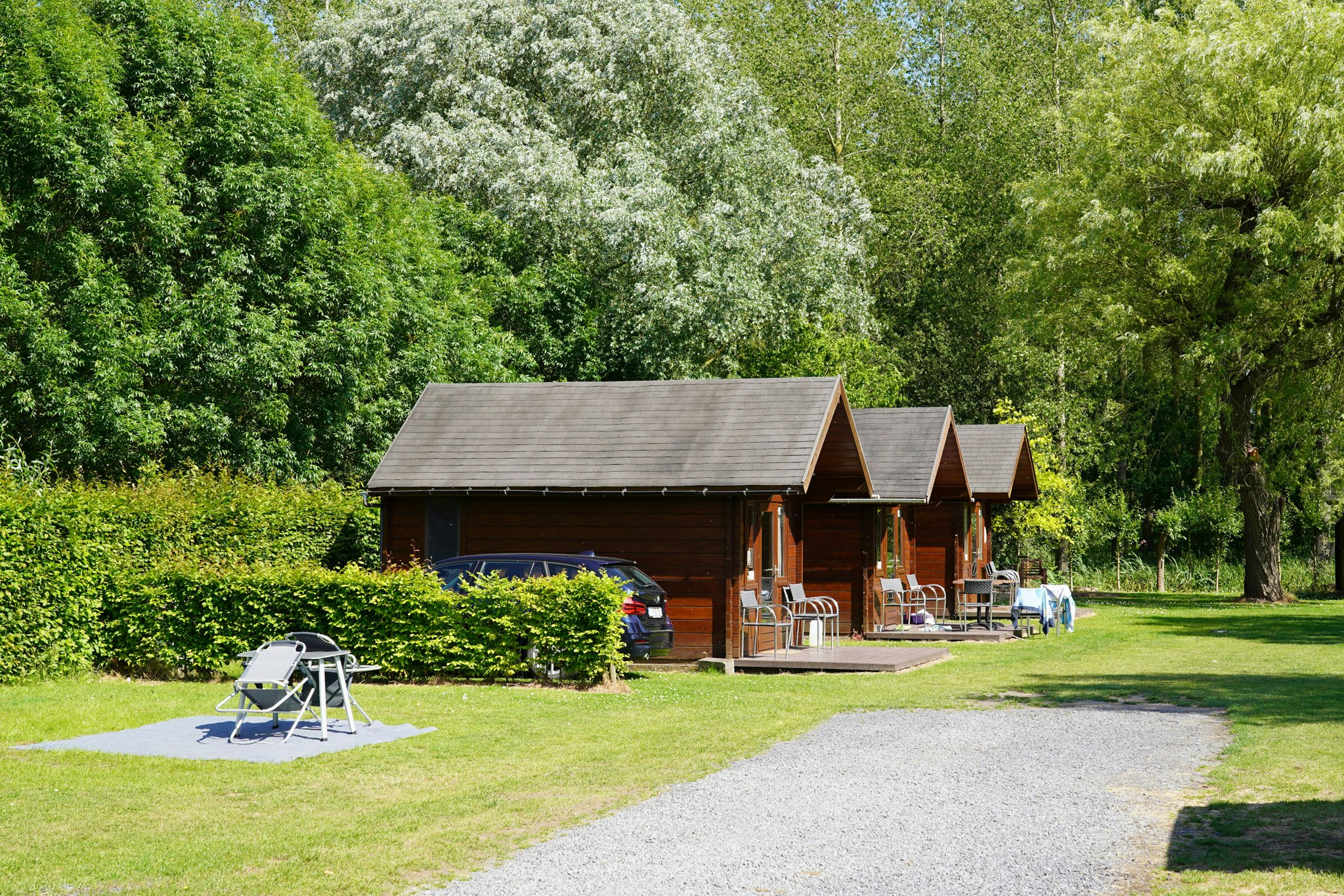 Camping Groeneveld - Außenansicht Mobilheime auf dem Campingplatz