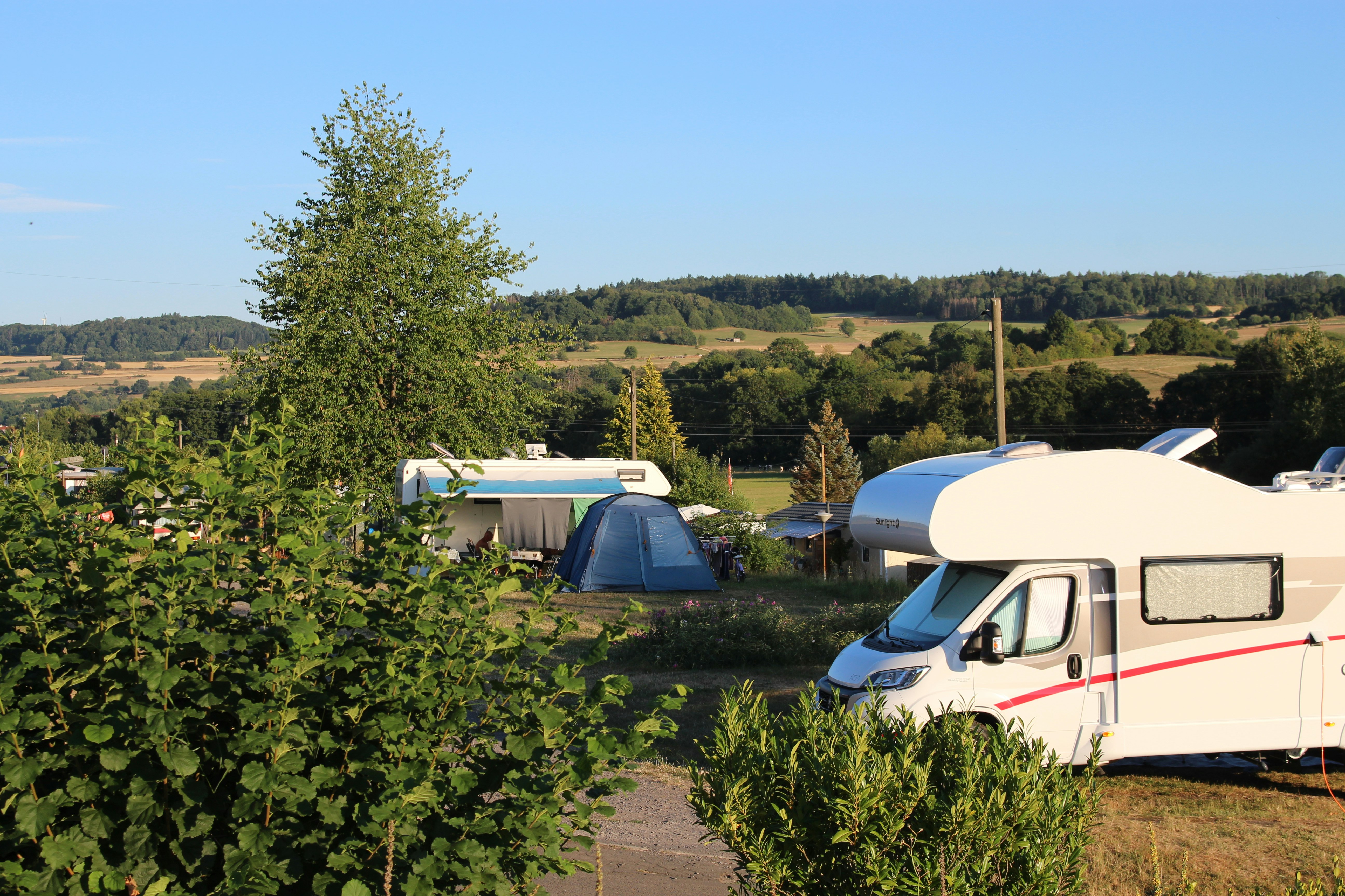 Camping Groß-Eichen - Standplätze auf dem Campingplatz
