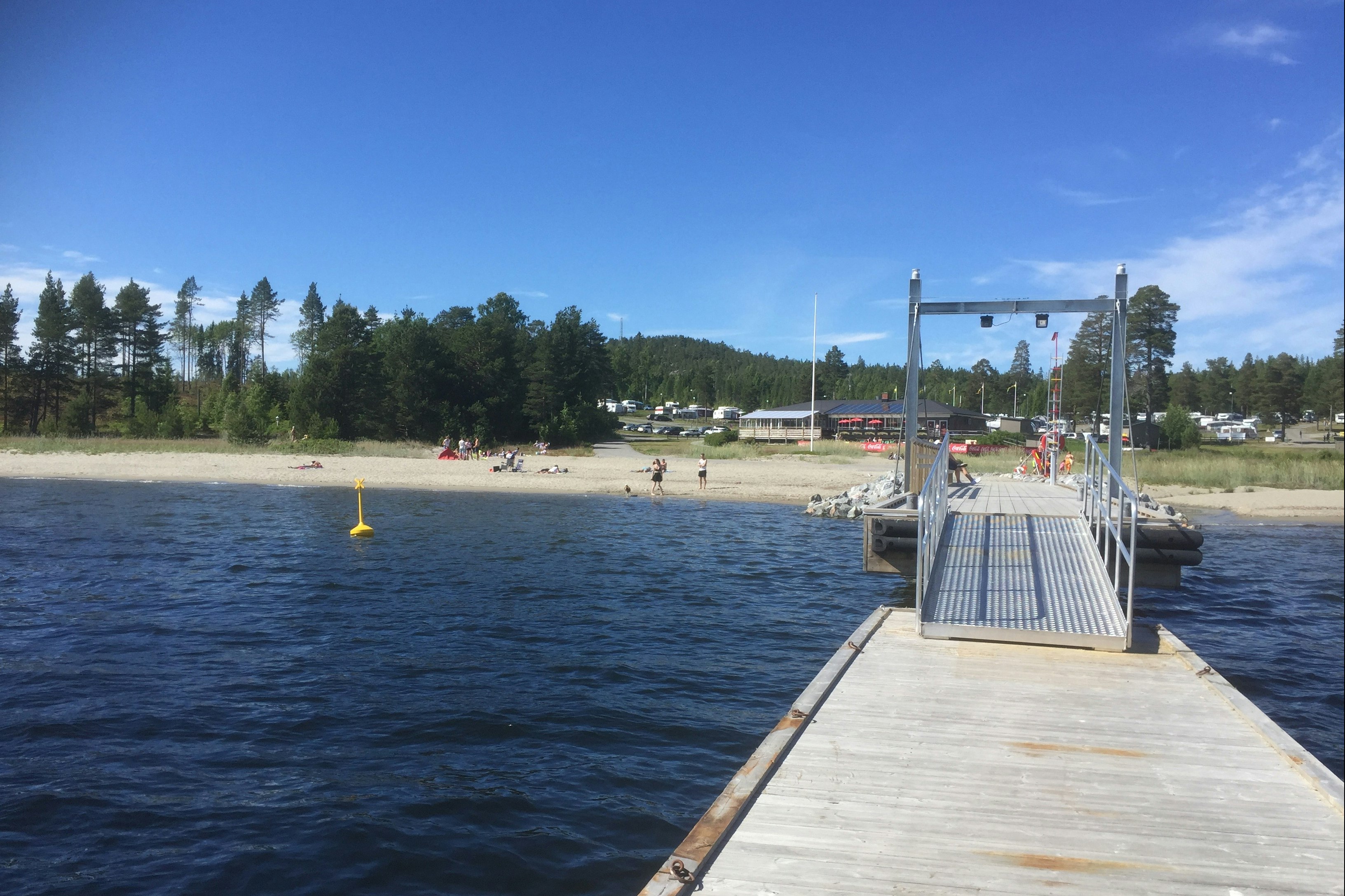 Camping Gullviks Havsbad - Badesteg am Campingplatz